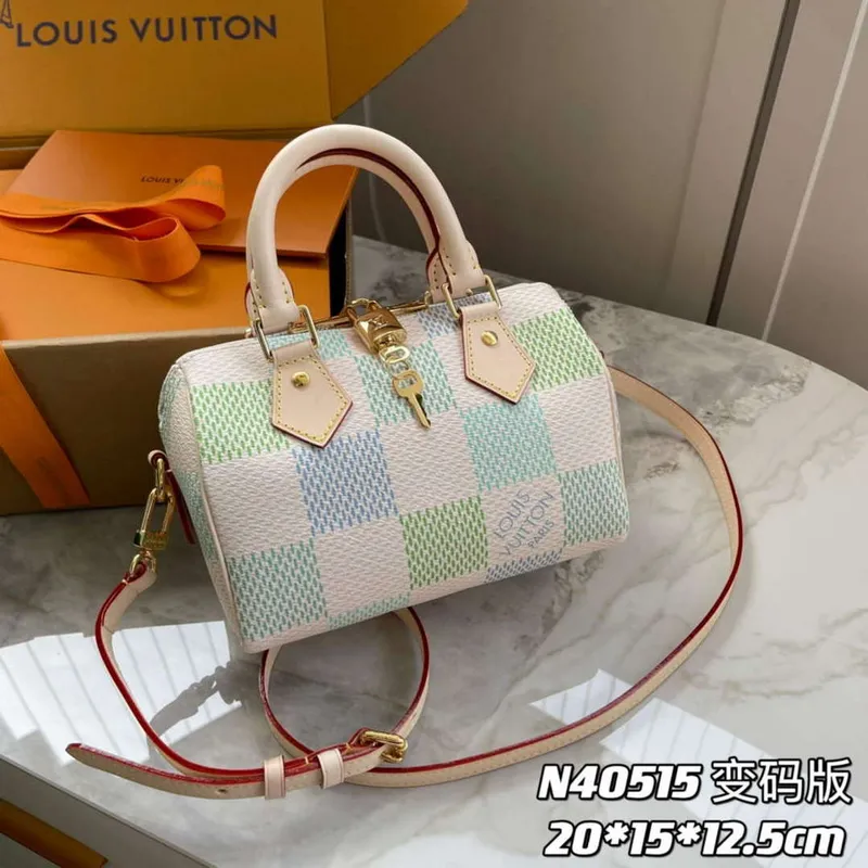 LV N40515 Louis Vuitton Speedy Bandoulière 20 Kabelka Pistácie