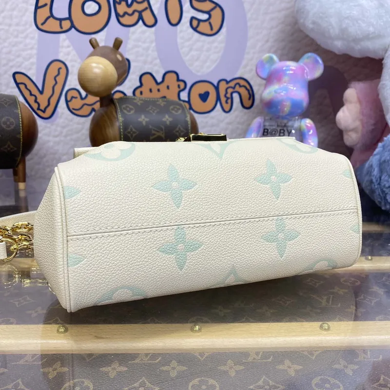 LV M46842 Louis Vuitton Favourite Bag dvoubarevná kůže Monogram Empreinte zelená