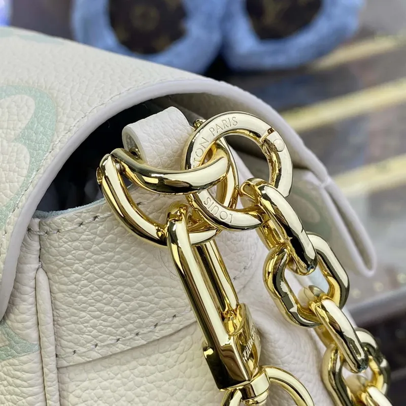 LV M46842 Louis Vuitton Favourite Bag dvoubarevná kůže Monogram Empreinte zelená