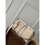 LV M24114 Louis Vuitton Taška Hand It All PM Mahina Crème Béžová