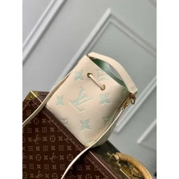 LV M24048 Louis Vuitton NéoNoé BB Bucket Bag Latte White Matcha