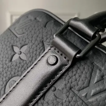 LV M82770 Louis Vuitton Nano Porte Documents Voyage Taška černá kůže