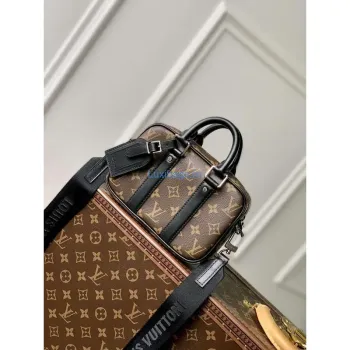 LV M82770 Louis Vuitton Nano Porte Documents Voyage Taška Hnědá