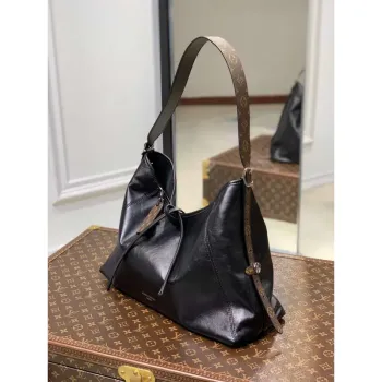 LV M25143 Louis Vuitton CarryAll Dark MM Kabelka Černá
