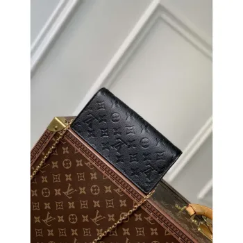 LV M46919 Kabelka Louis Vuitton Wallet On Chain Lily Černá