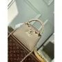 LV M22436 Louis Vuitton Capucines Mini Kabelka Griotte Perleťová khaki