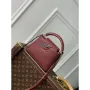 LV M25128 Louis Vuitton Capucines Mini Kabelka Griotte Červená