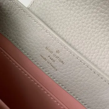 LV M23280 Louis Vuitton Capucines Mini Kabelka Ledově Šedá