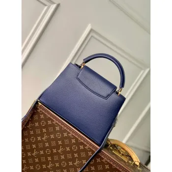LV M23199 Louis Vuitton Capucines MM Kabelka Francouzská modrá