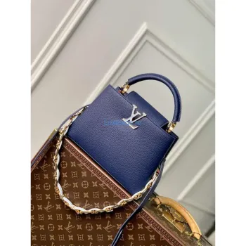 LV M23199 Louis Vuitton Capucines BB Kabelka Francouzská modrá