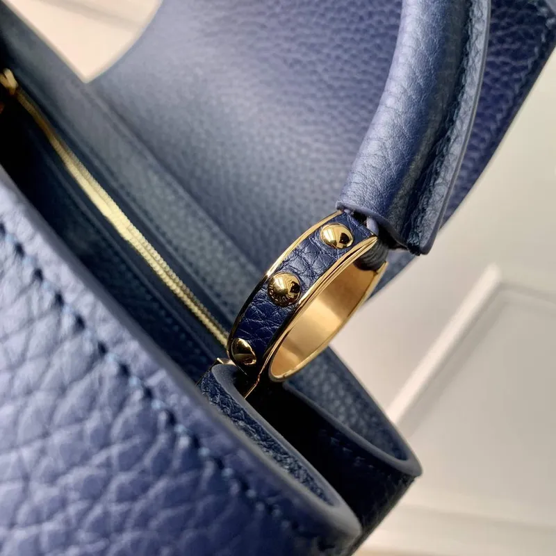 LV M23199 Louis Vuitton Capucines BB Kabelka Francouzská modrá