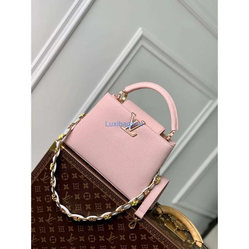 LV M23363 Louis Vuitton Capucines BB Kabelka Jasmine Pink