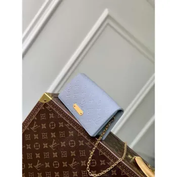 LV M83233 Peněženka na řetízku Louis Vuitton Taška Lily Modrá hodina