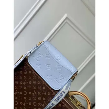 LV M46846 Louis Vuitton Diane Satchel Bag Modrá hodina
