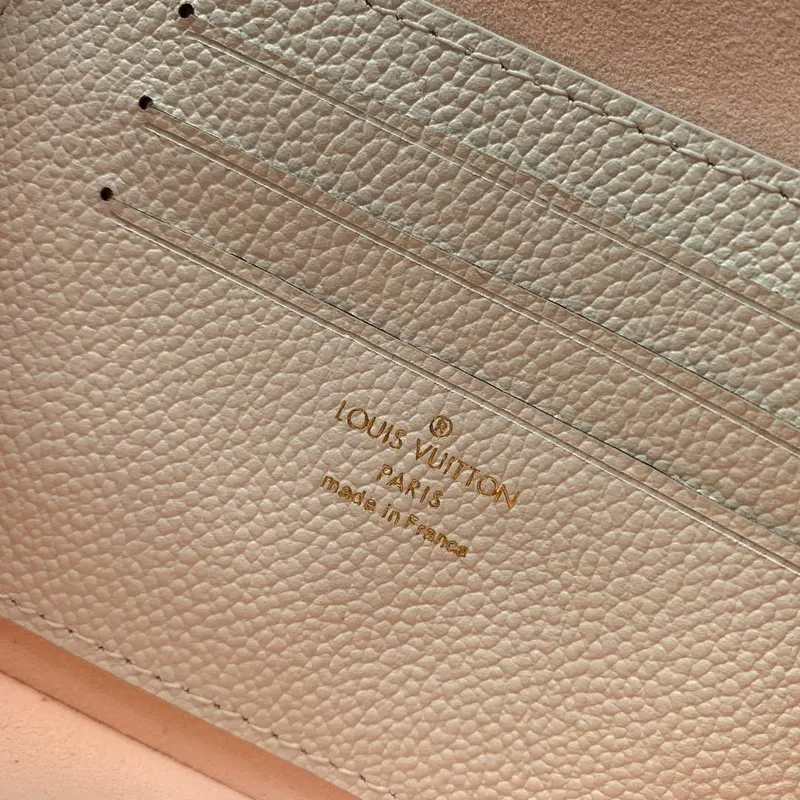 LV M82211 Louis Vuitton Peněženka na řetízku Ivy Taška Off white/růžová