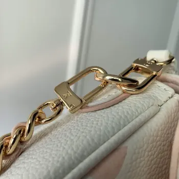 LV M82211 Louis Vuitton Peněženka na řetízku Ivy Taška Off white/růžová