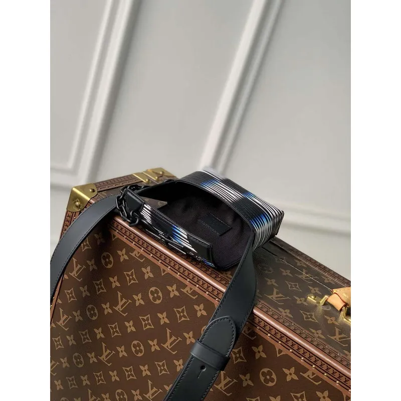 LV M82817 Louis Vuitton Micro Steamer Bag Modrý Měsíc