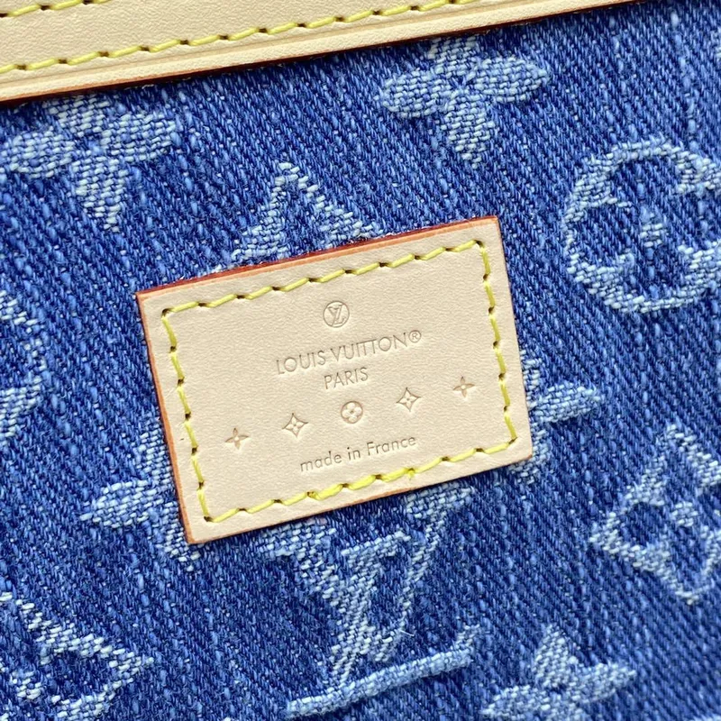 LV M24315 Louis Vuitton Keepall Bandoulière 45 Taška Modrá