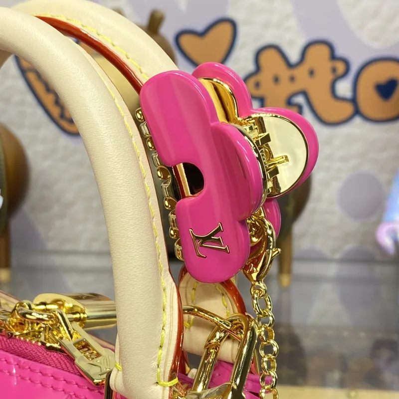 LV M24062 Louis Vuitton Alma BB Taška Neon Růžová