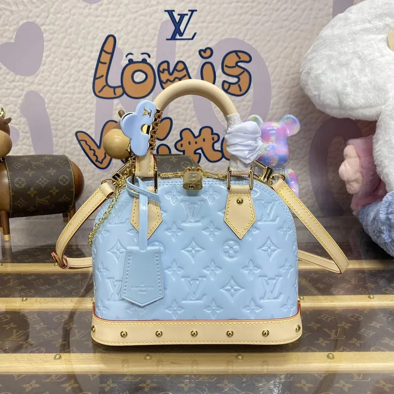 LV M24062 Louis Vuitton Alma BB Taška Nebeská Modrá