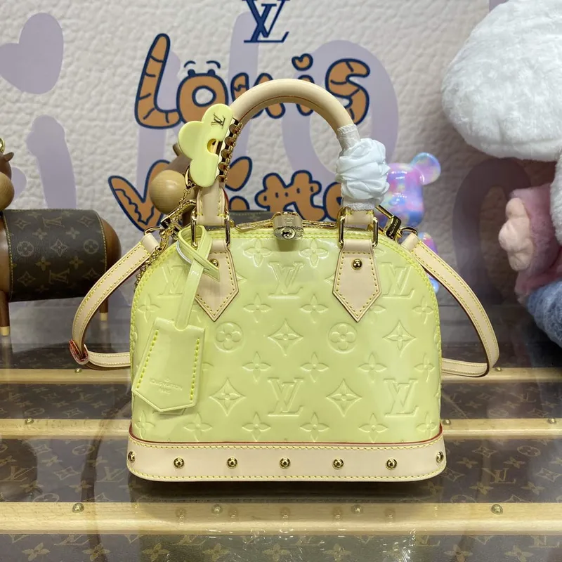 LV M24063 Louis Vuitton Alma BB Taška Žlutá