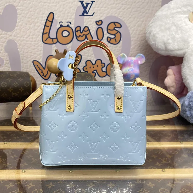 LV M24144 Louis Vuitton Reade PM Taška Nebeská Modrá