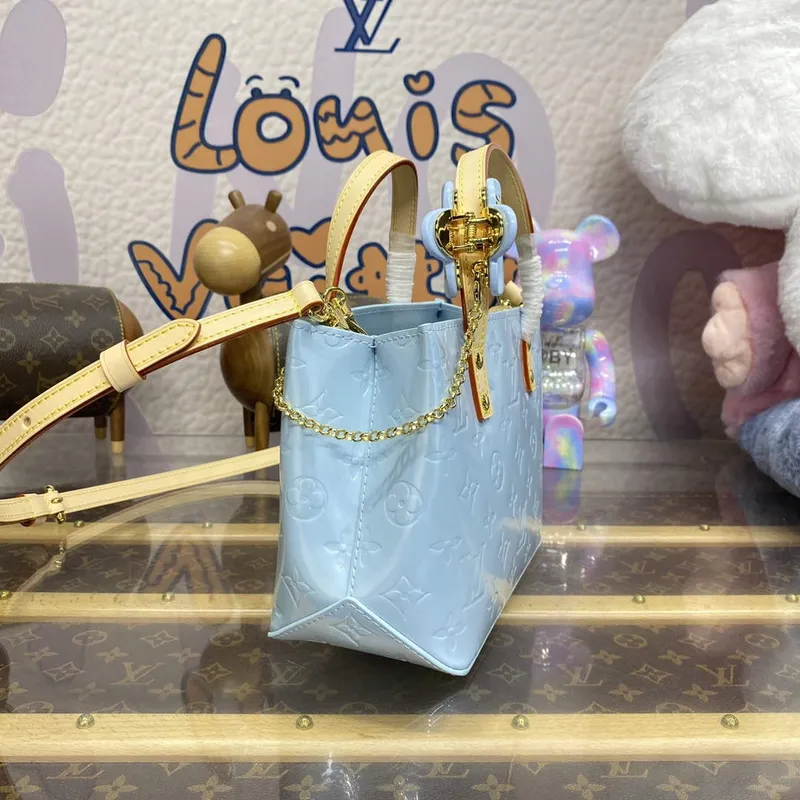 LV M24144 Louis Vuitton Reade PM Taška Nebeská Modrá