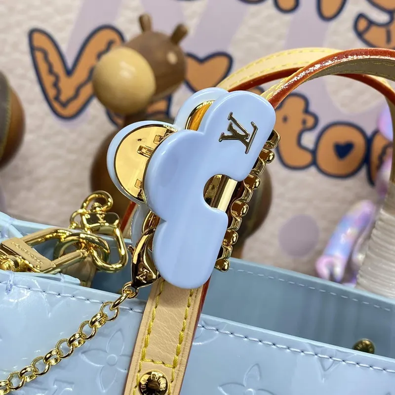 LV M24144 Louis Vuitton Reade PM Taška Nebeská Modrá