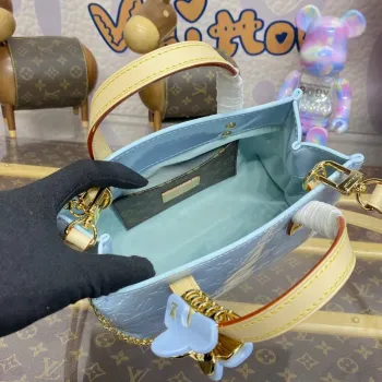 LV M24144 Louis Vuitton Reade PM Taška Nebeská Modrá