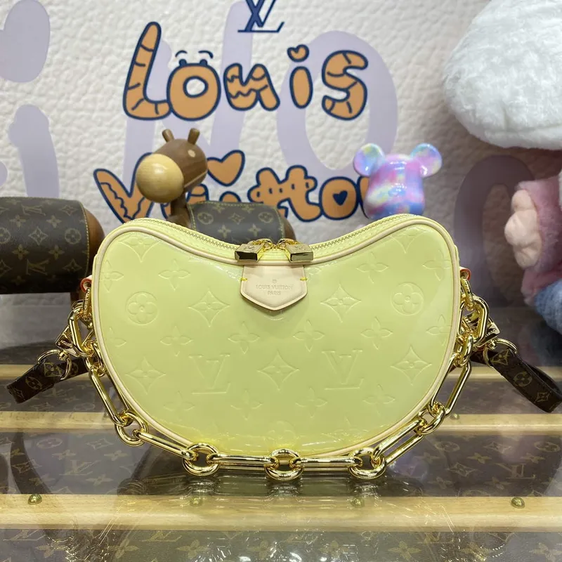 LV M24020 Louis Vuitton Croissant PM Taška Žlutá