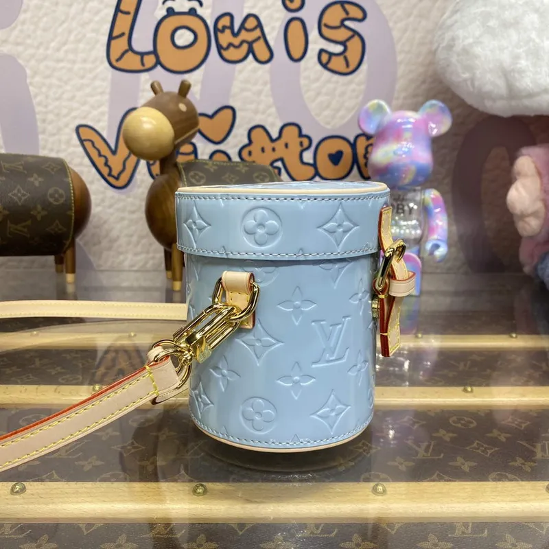 LV M24099 Louis Vuitton Astor Monogram Vernis Taška Modrá