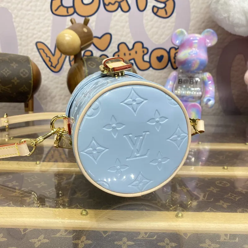 LV M24099 Louis Vuitton Astor Monogram Vernis Taška Modrá