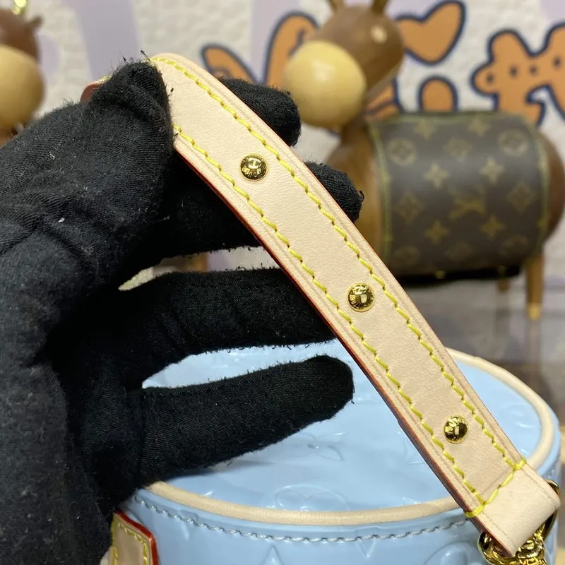 LV M24099 Louis Vuitton Astor Monogram Vernis Taška Modrá