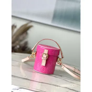 LV M24102 Louis Vuitton Astor Monogram Vernis Taška Neon Růžová