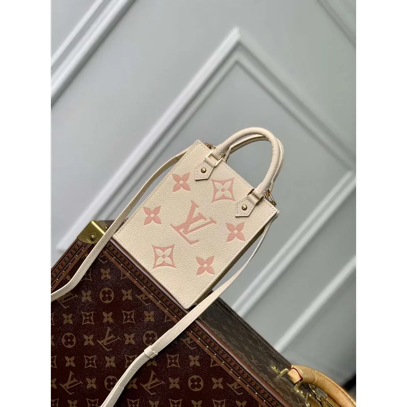 LV M81416 Louis Vuitton Petit Sac Plat Taška Růžová