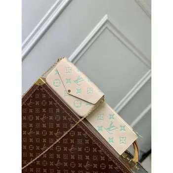 LV M82610 Louis Vuitton Pochette Félicie Taška Matcha zelená