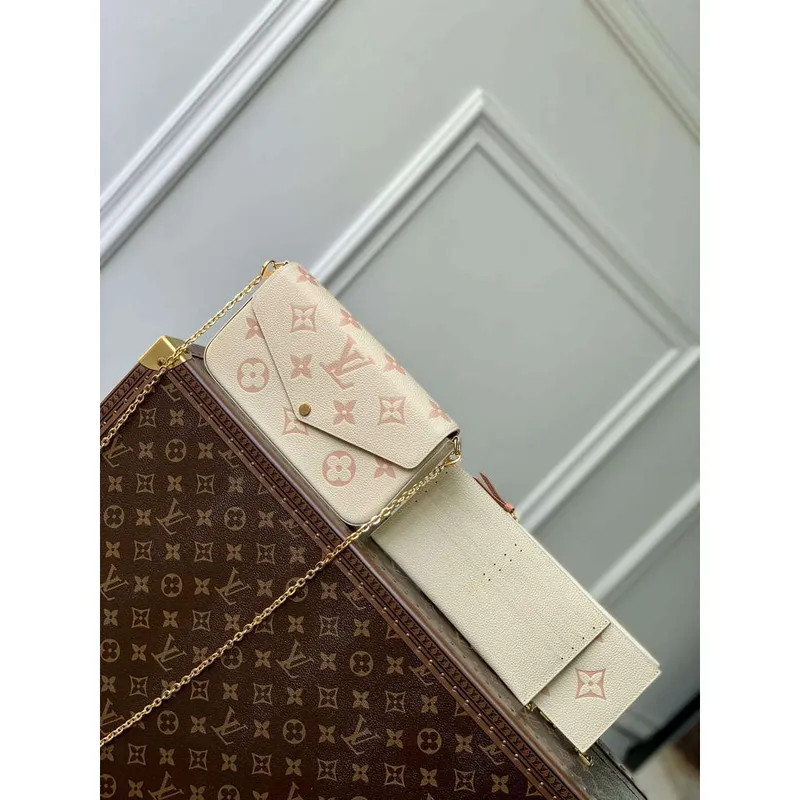 LV M82610 Louis Vuitton Pochette Félicie Taška Růžová