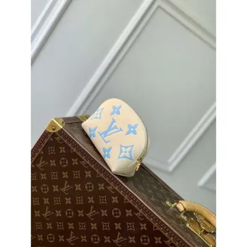 LV M45951 Louis Vuitton Pochette Cosmetique PM Modrá