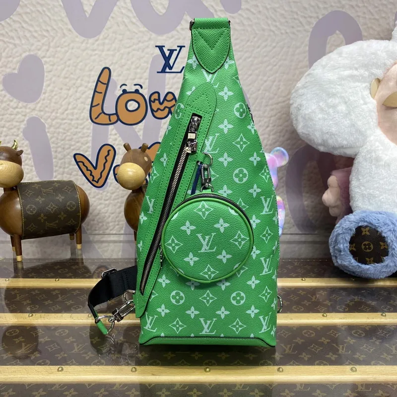 LV M31000 Louis Vuitton Duo Sling Bag Zelená