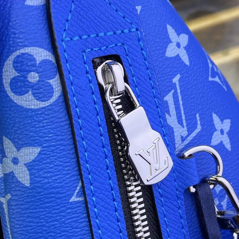 LV M31075 Louis Vuitton Duo Sling Bag Modrá