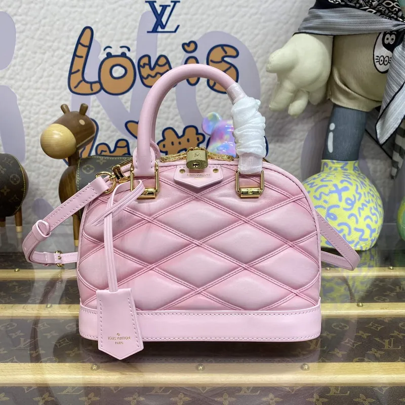LV M24453 Louis Vuitton Alma BB Taška Rosabella Růžová