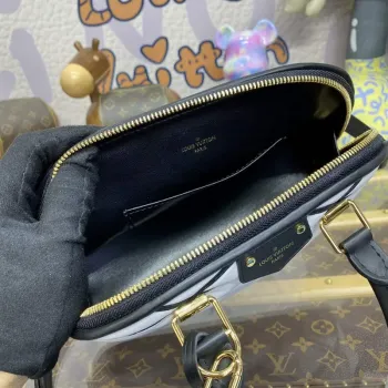 LV M23761 Louis Vuitton Alma BB Taška Černá/Bílá