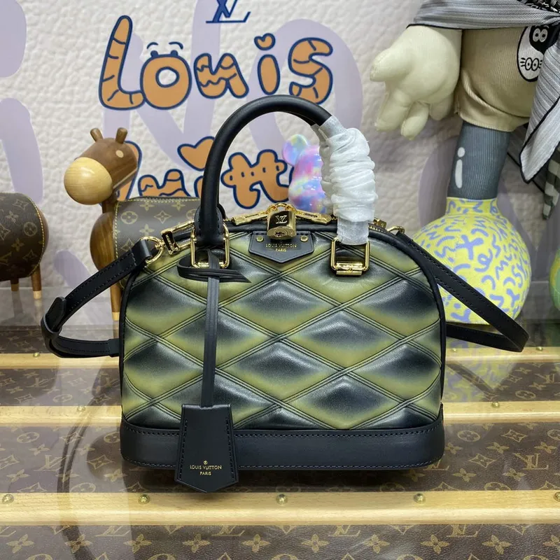 LV M23576 Louis Vuitton Alma BB Taška Černá/Zelená