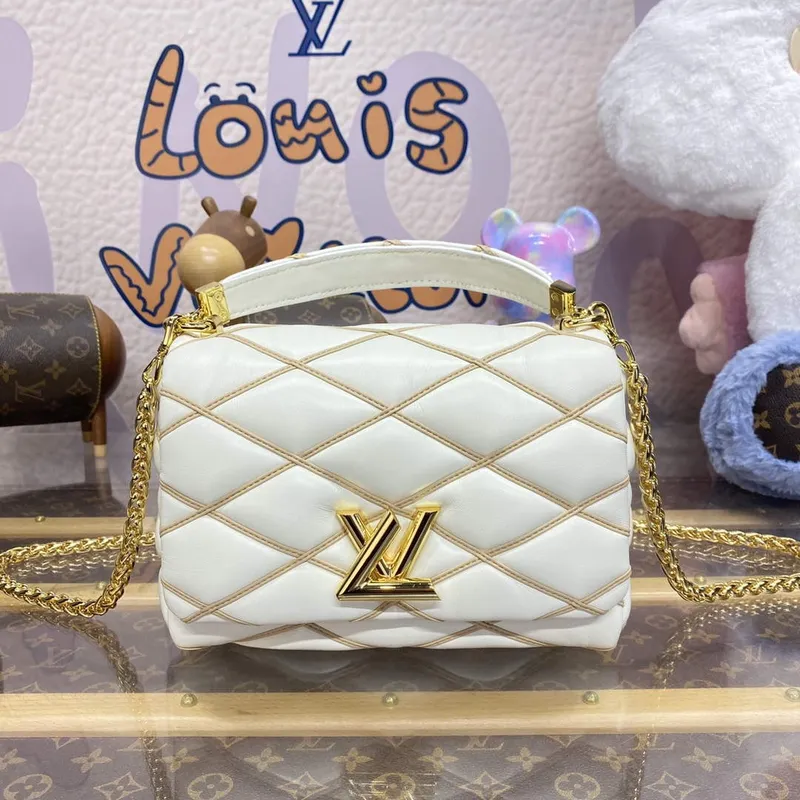 LV M24186 Louis Vuitton GO 14 MM Taška Off white