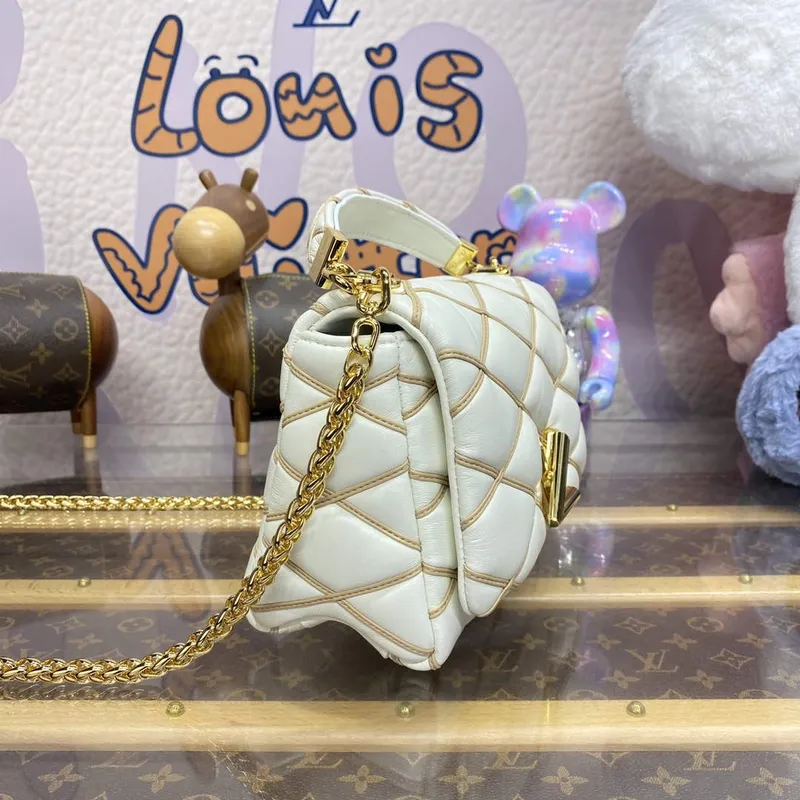 LV M24186 Louis Vuitton GO 14 MM Taška Off white