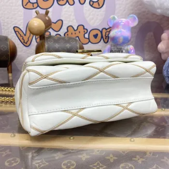 LV M24186 Louis Vuitton GO 14 MM Taška Off white