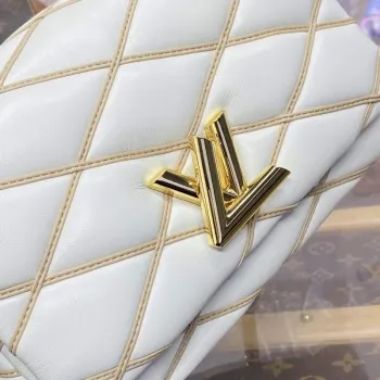 LV M24186 Louis Vuitton GO 14 MM Taška Off white