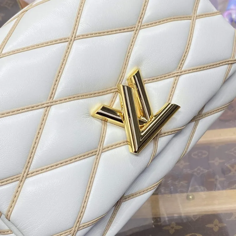 LV M24186 Louis Vuitton GO 14 MM Taška Off white