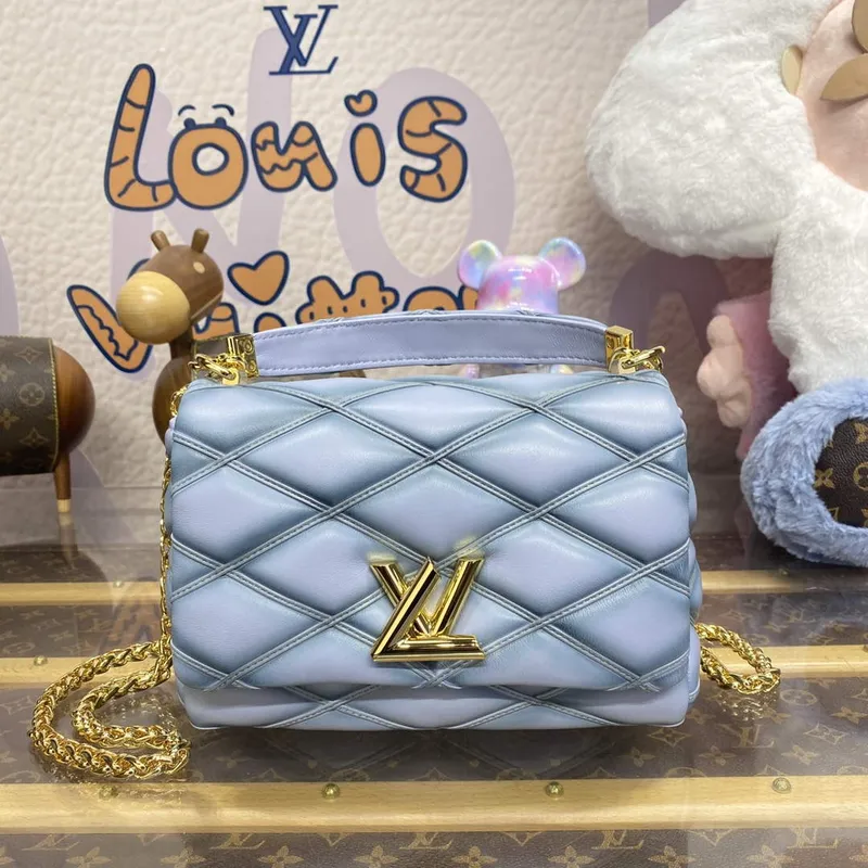 LV M24186 Louis Vuitton GO 14 MM Taška Foam Grey