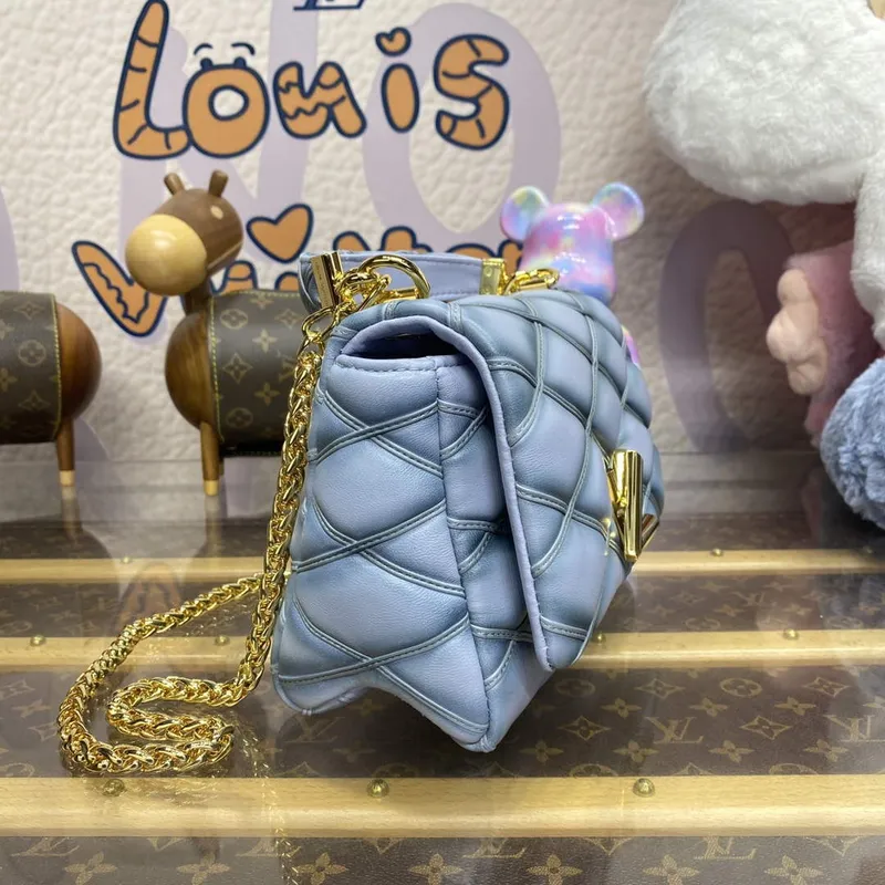 LV M24186 Louis Vuitton GO 14 MM Taška Foam Grey